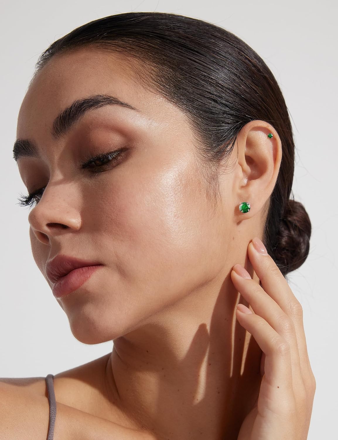Juego de 6 pares de aretes, aretes hipoalergénicos de circonita cúb...