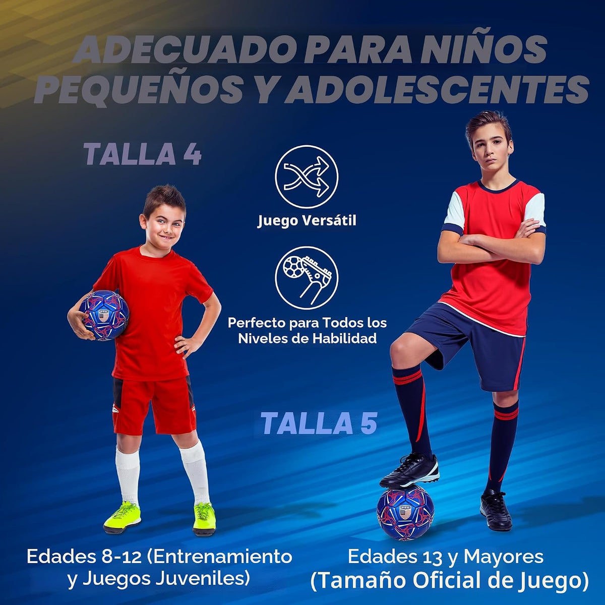 Western Star Soccer Ball USA - Balones de fútbol oficiales de grado...
