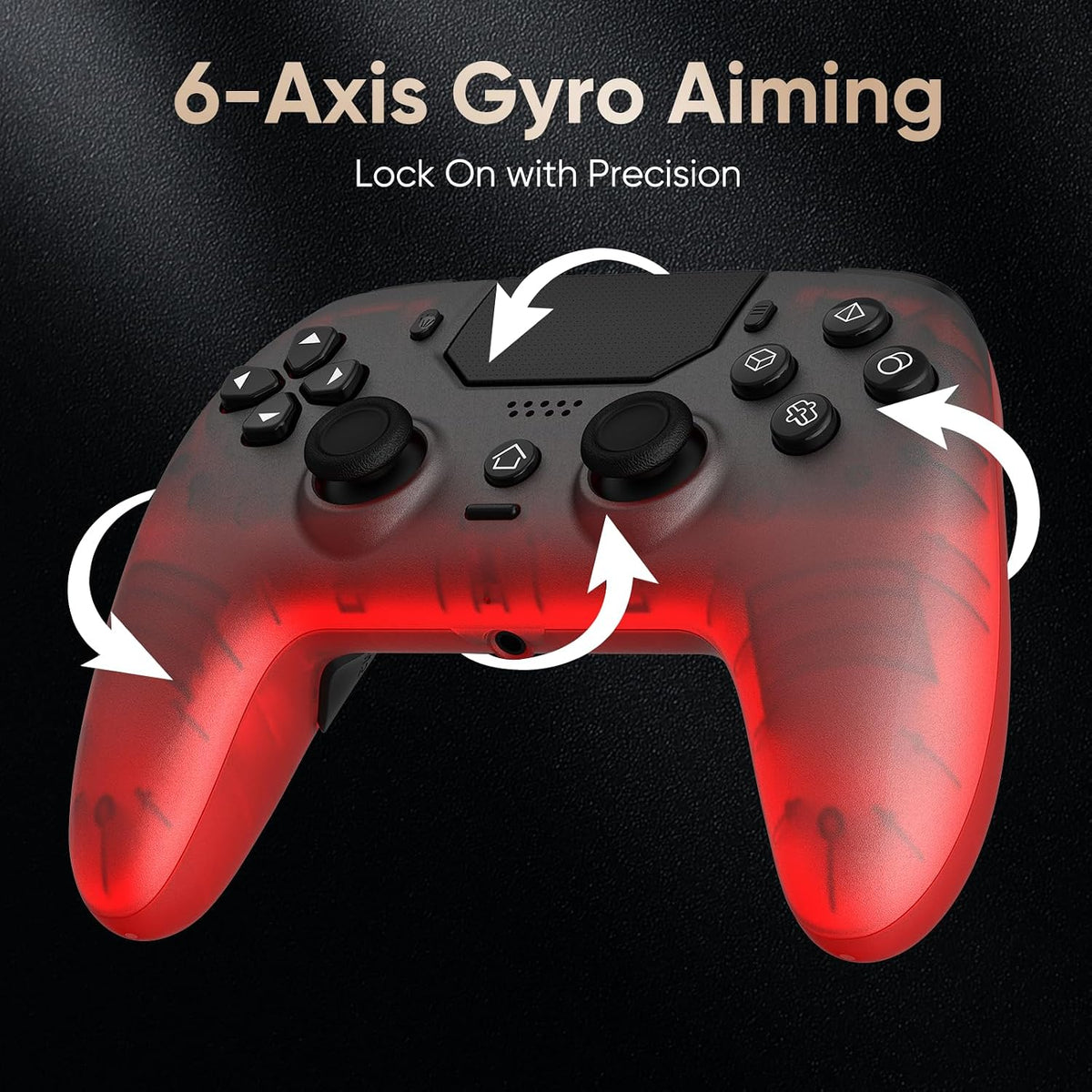 Controlador inalámbrico LED BETMI para PS5, Pro\/Slim\/MAC\/Steam D...