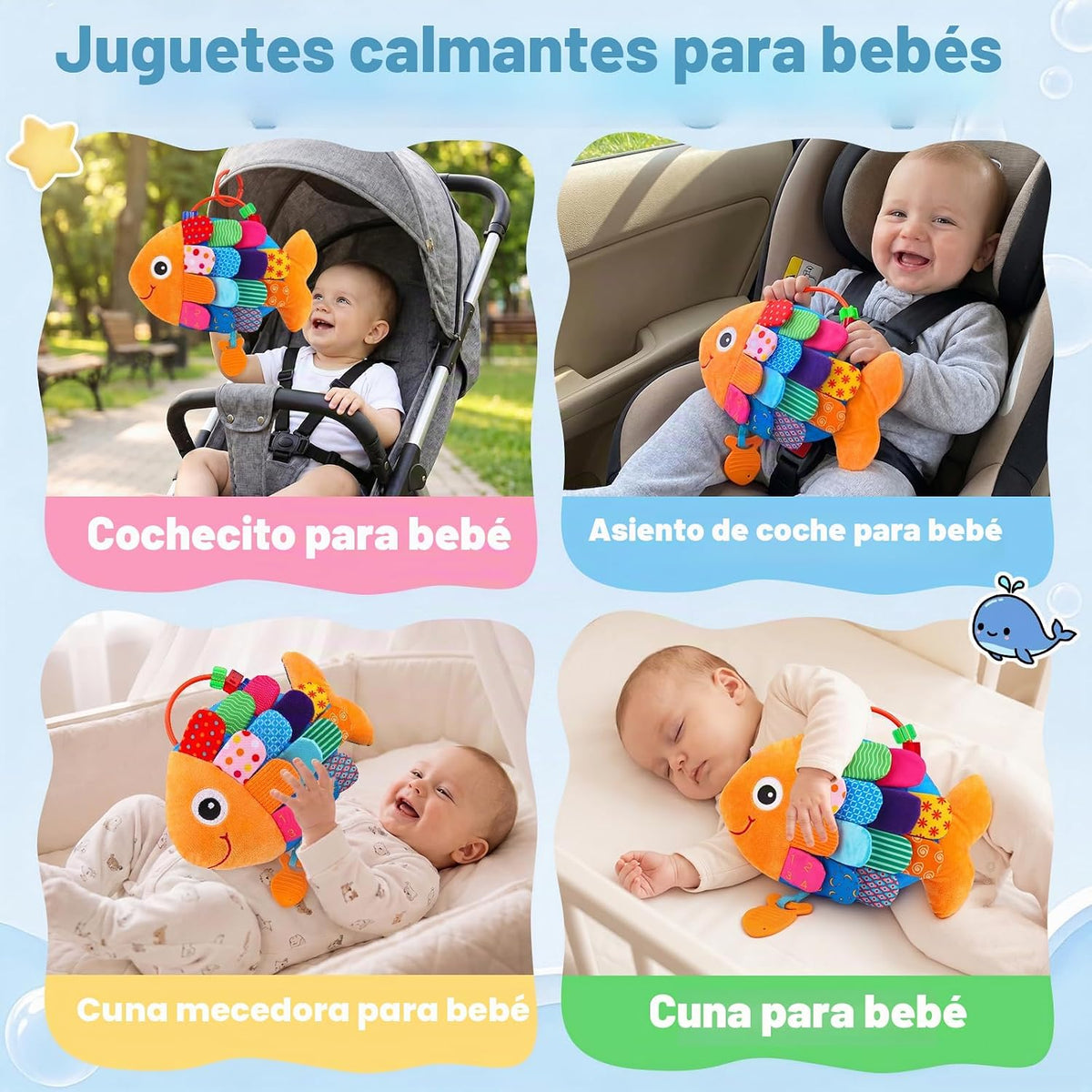 Juguetes sensoriales para bebés de 0 a 6 meses de tiempo de barriga...