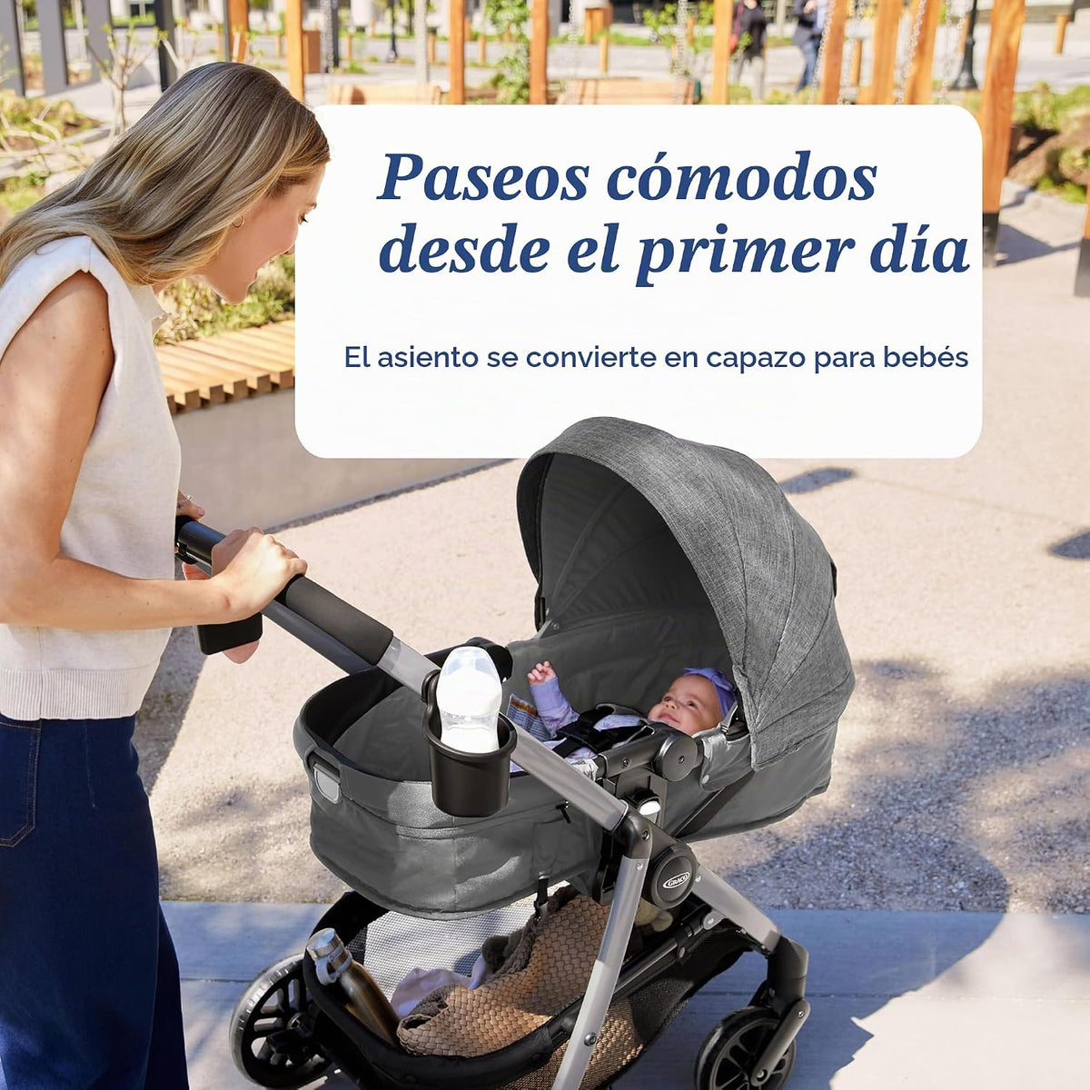 Graco Modes Pramette 3 en 1 Sistema de Viaje, Combo de Silla de Coc...