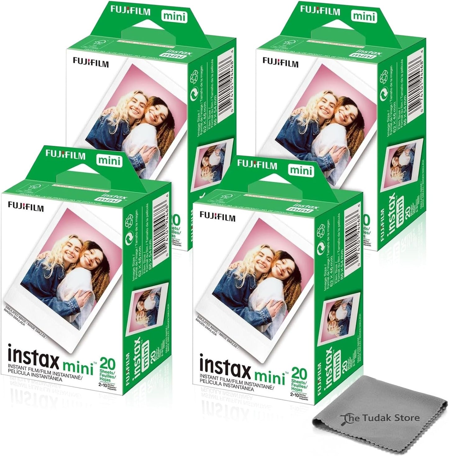 Fujifilm Instax Mini película instantánea, luz blanca ISO 800 para...