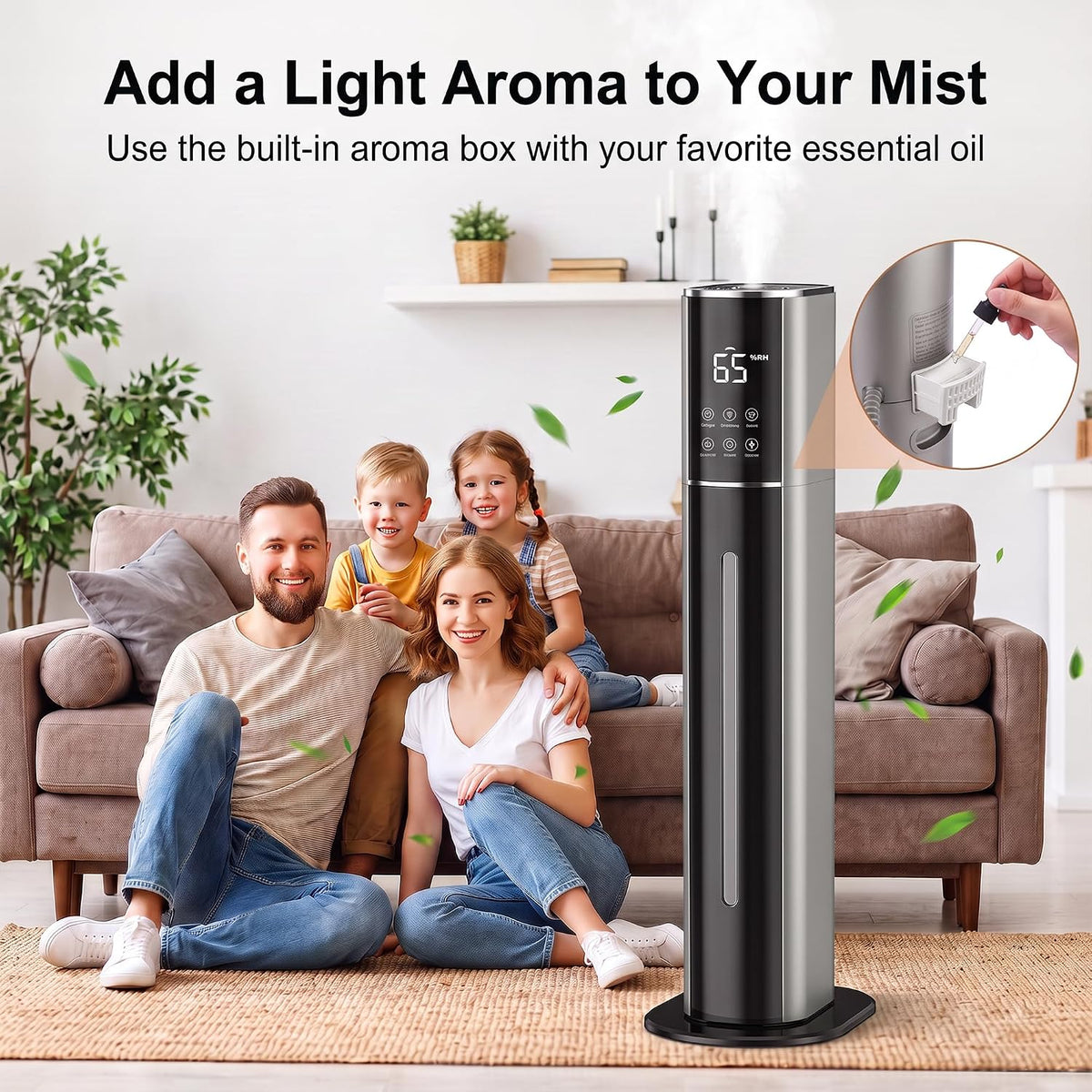 Humidificadores para habitaciones grandes, humidificadores de niebl...