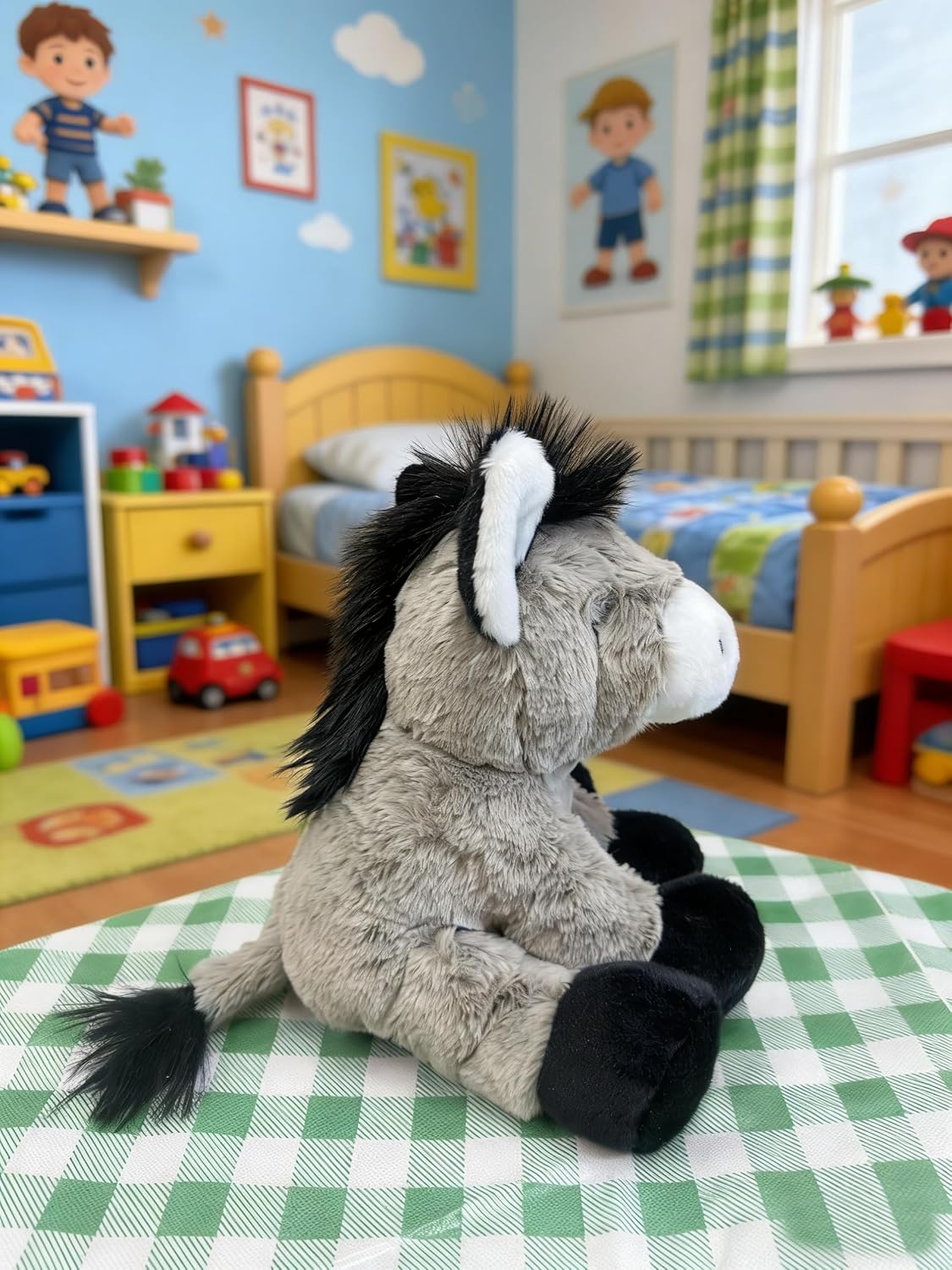 YUKOUQIAN Lindo muñeco de peluche de burro de 8 pulgadas para niñas...