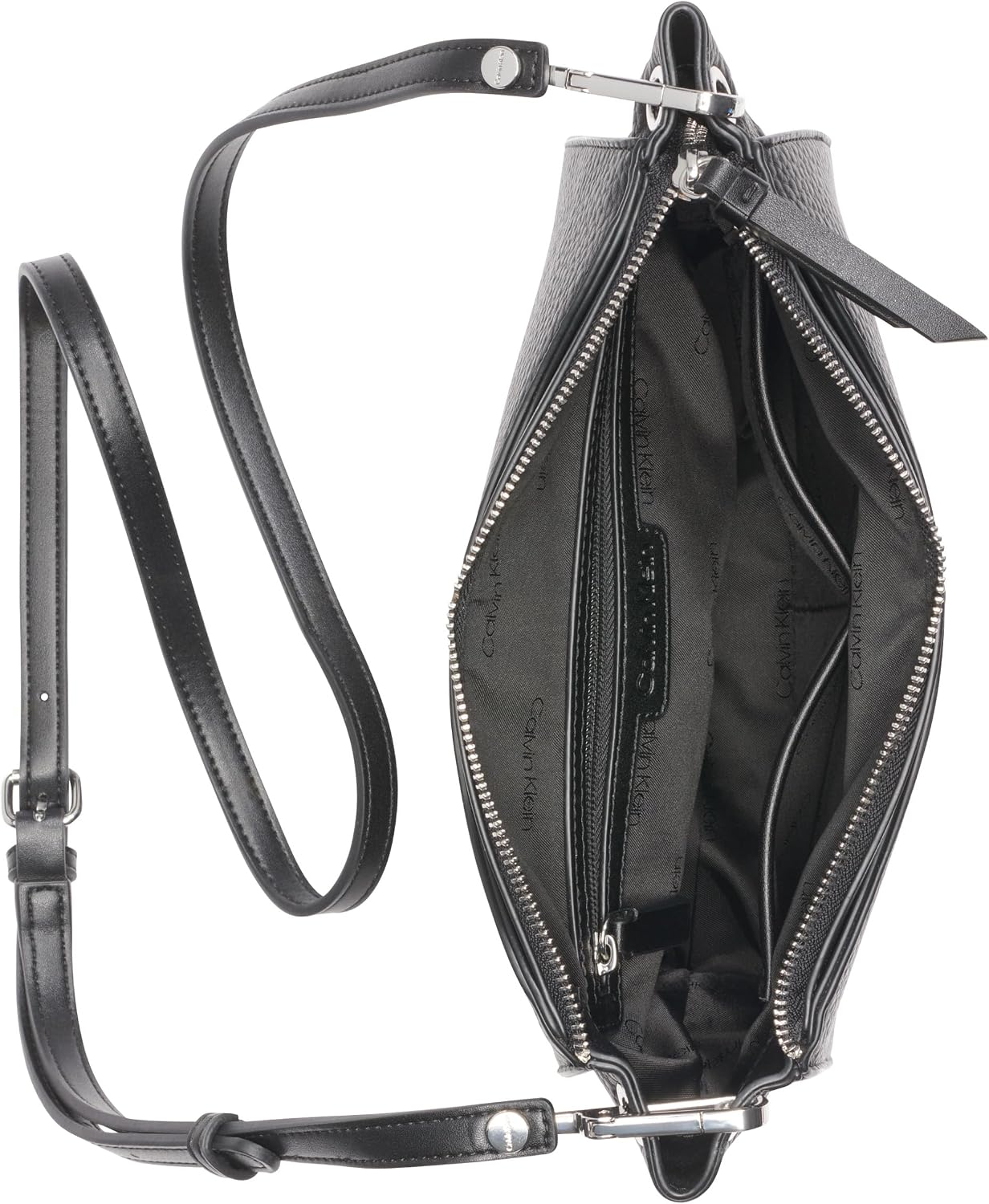Calvin Klein Bandolera con cremallera superior Garnet para mujer