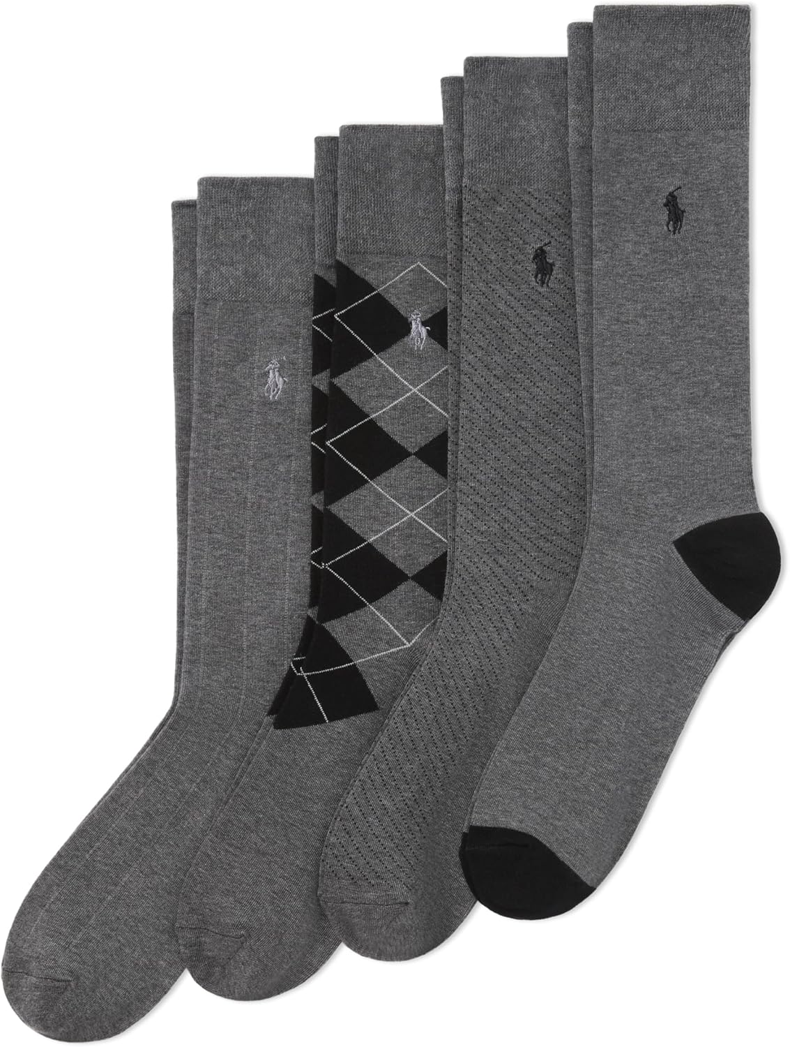 POLO RALPH LAUREN Calcetines de vestir con patrones surtidos para h...
