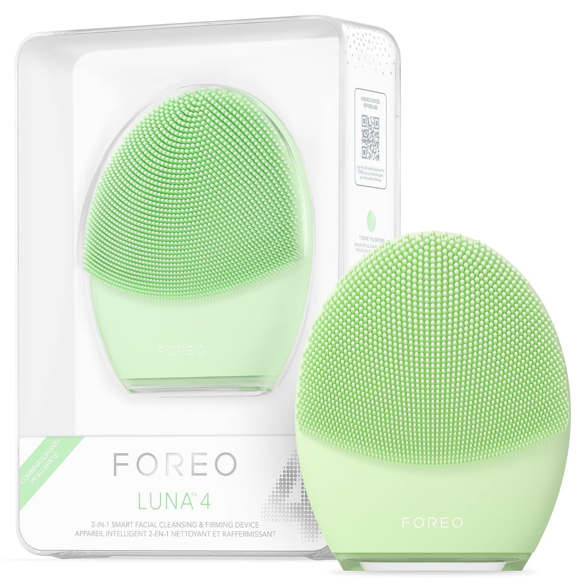 FOREO LUNA 4 Cepillo Limpiador Facial - Masajador - Antienvejecimie...