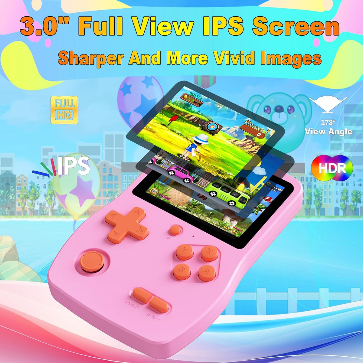 Juego de mano de 32 bits para niños precargado 139 videojuegos retr...
