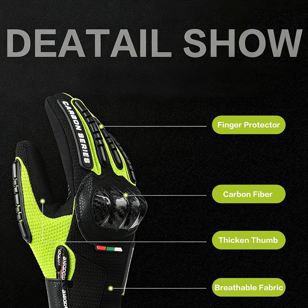 faralite Guantes de motocicleta para hombres y mujeres \u2013 Guant...