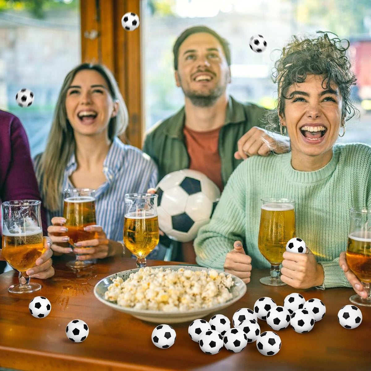Hxezoc Mini pelotas de fútbol para el estrés, paquete de 20 unidade...