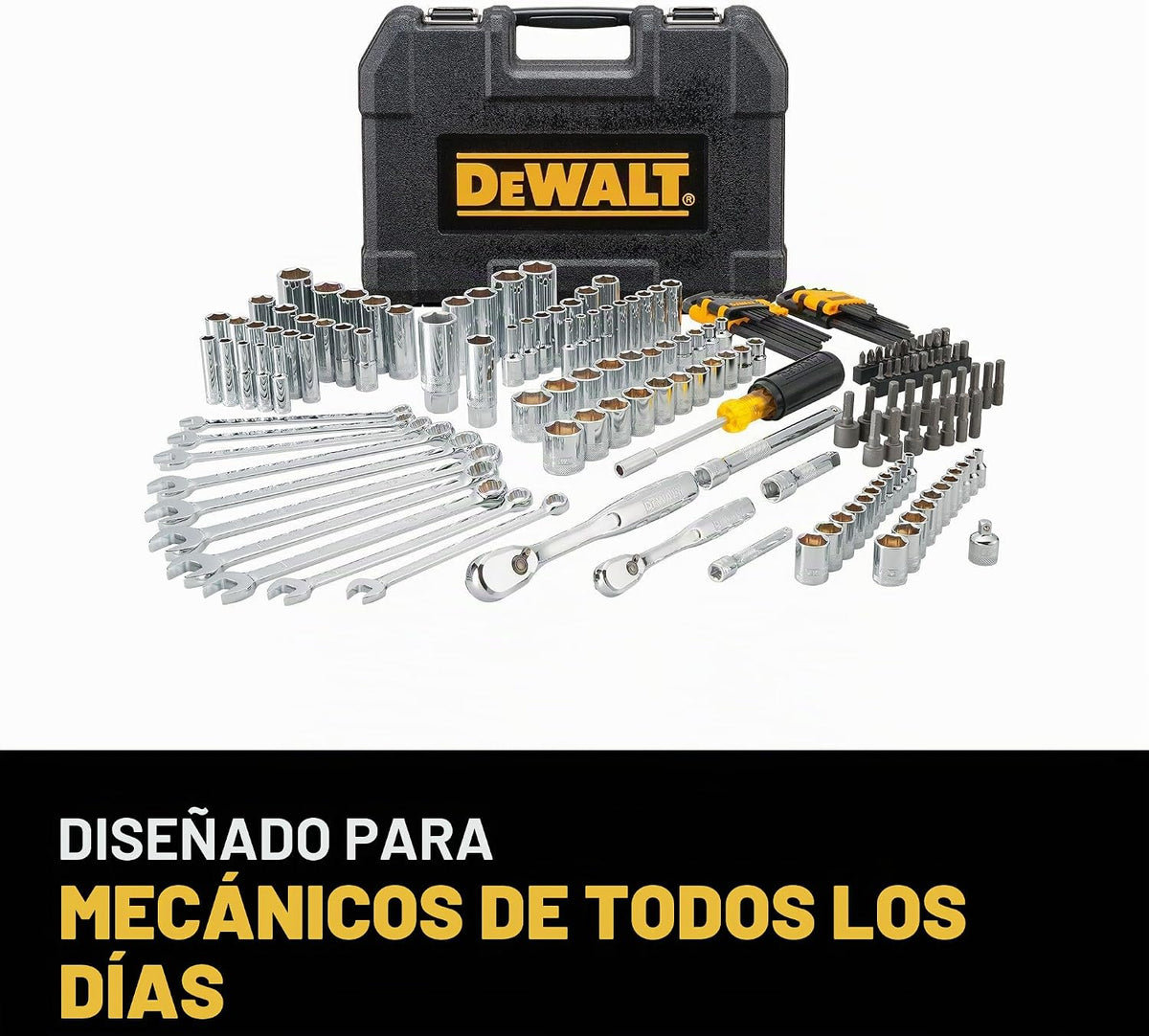 DEWALT - Juego de herramientas mecánicas, 84 piezas.