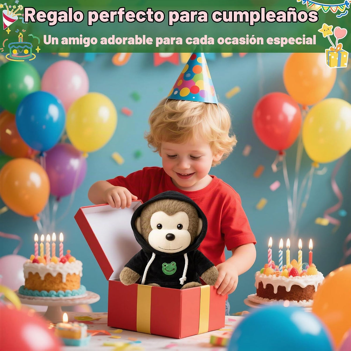 Destlife Mono de Peluche con 9 Prendas y Accesorios, 12 Pulgadas, N...