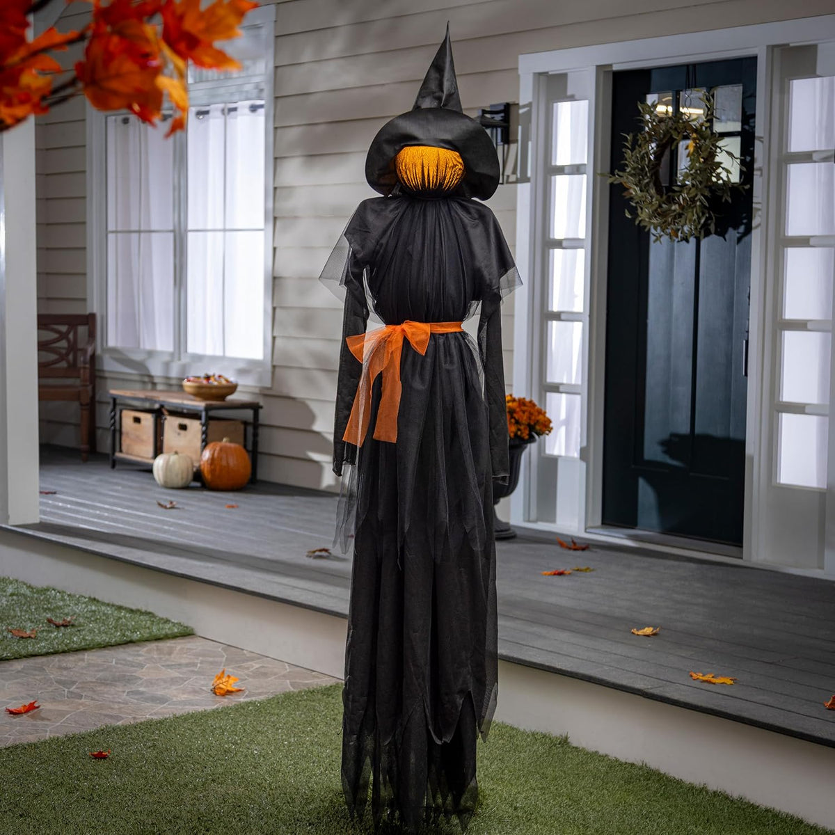 Evergreen Brujas Negras LED de Halloween de 6 pies con Sombreros y...