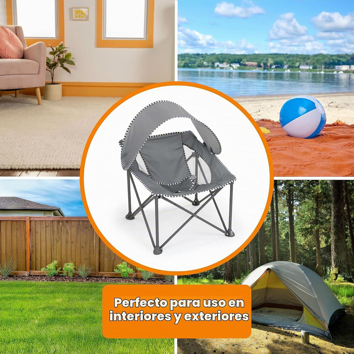 Bright Starts Pop 'N Chill - Asiento de viaje, uso en interiore...