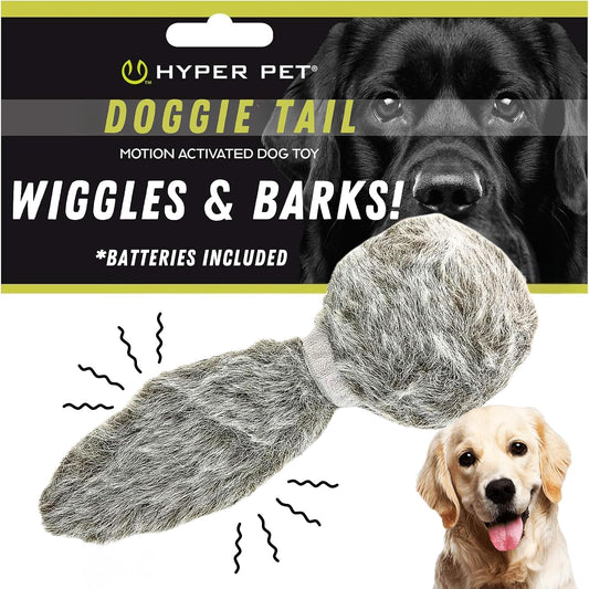 Juguetes de peluche interactivos para perros Hyper Pet Doggie Tail...