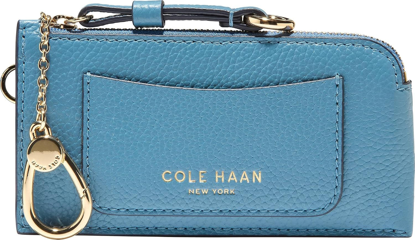 Cole Haan Cartera de tarjeta de crédito esencial para mujer, Azul (...