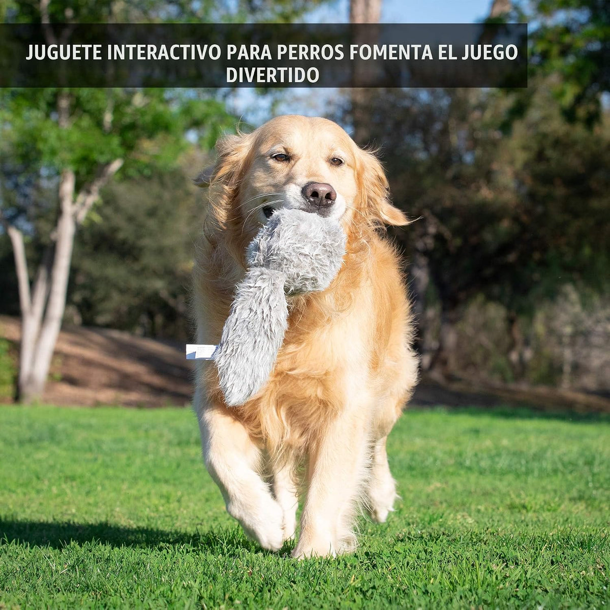 Juguetes de peluche interactivos para perros Hyper Pet Doggie Tail...