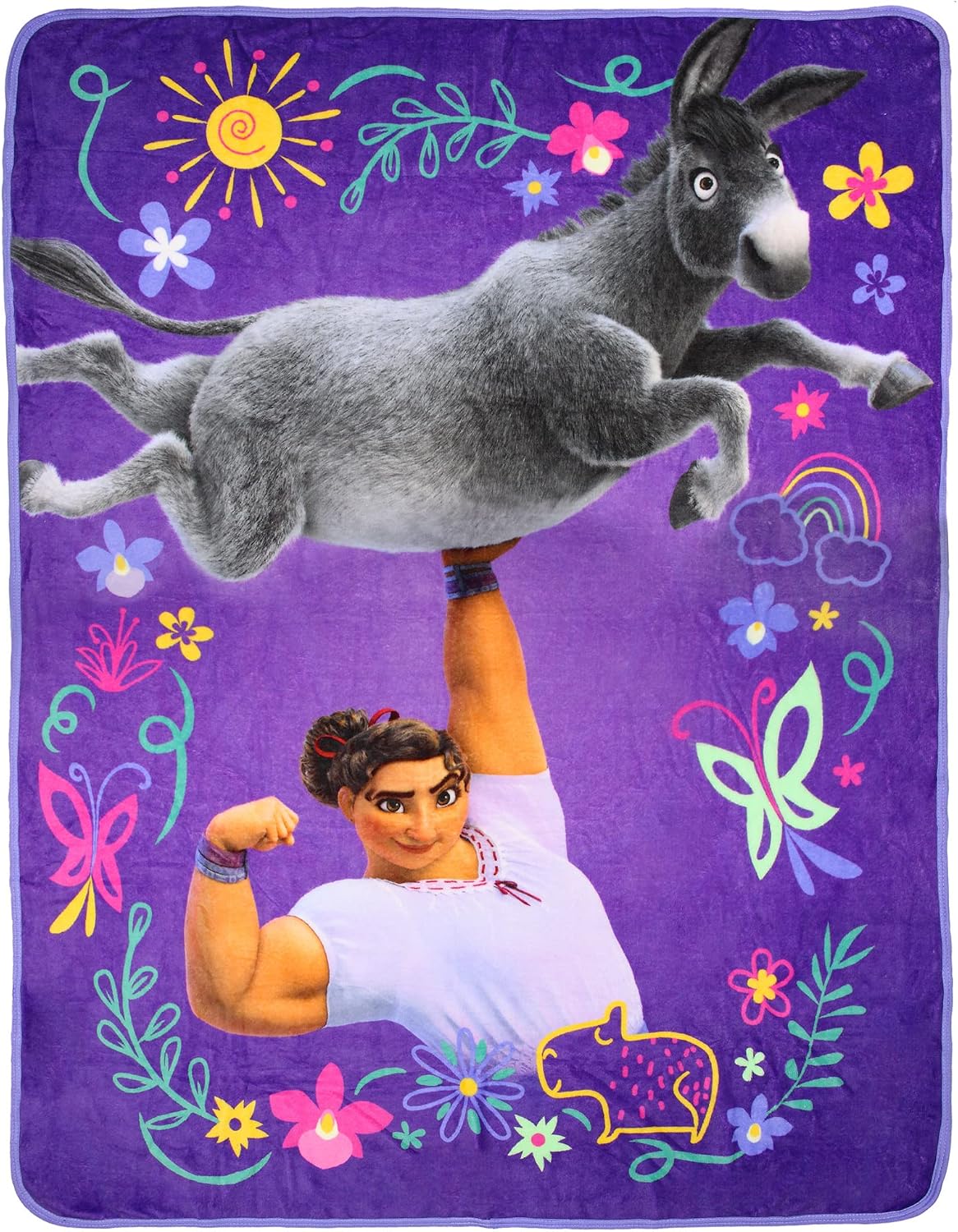 Disney Encanto Luisa Flex Donkey Lift - Manta de felpa (46 x 60 pies)