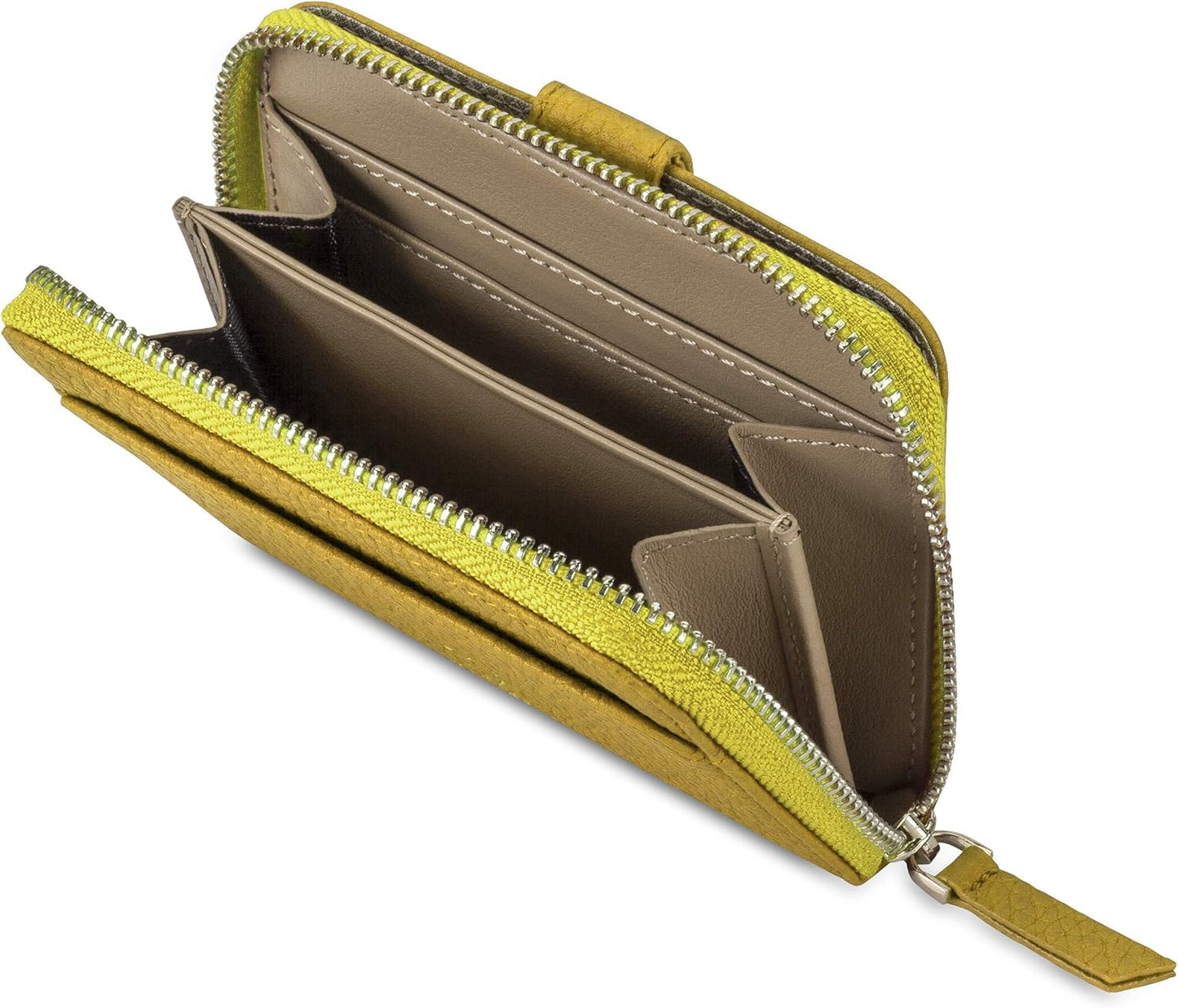 Vaultskin Cartera pequeña para mujer, tarjetero de cuero con bloque...