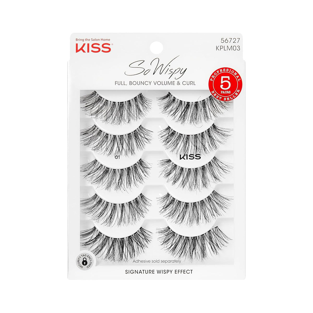 KISS So Wispy - Pestañas postizas, paquete de varias unidades, n.º...