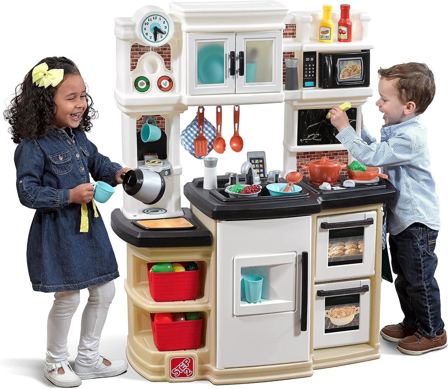 Step2 Great Gourmet - Juego de cocina para niños, cocineta para int...