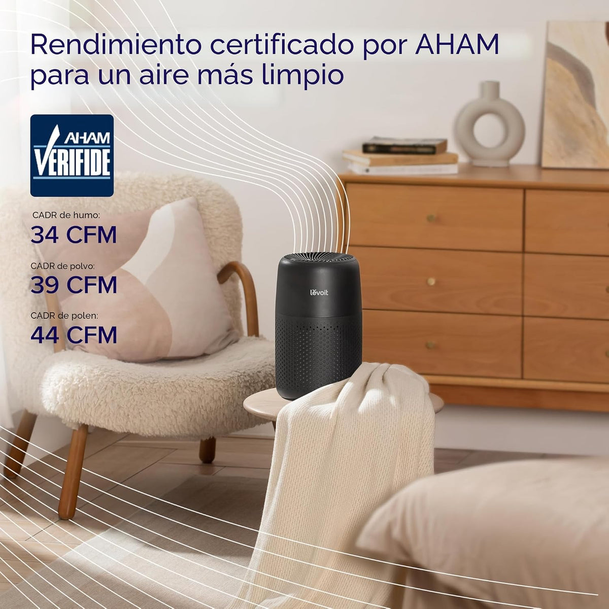LEVOIT AHAM VERIFIDE - Purificadores de aire para dormitorio y hoga...