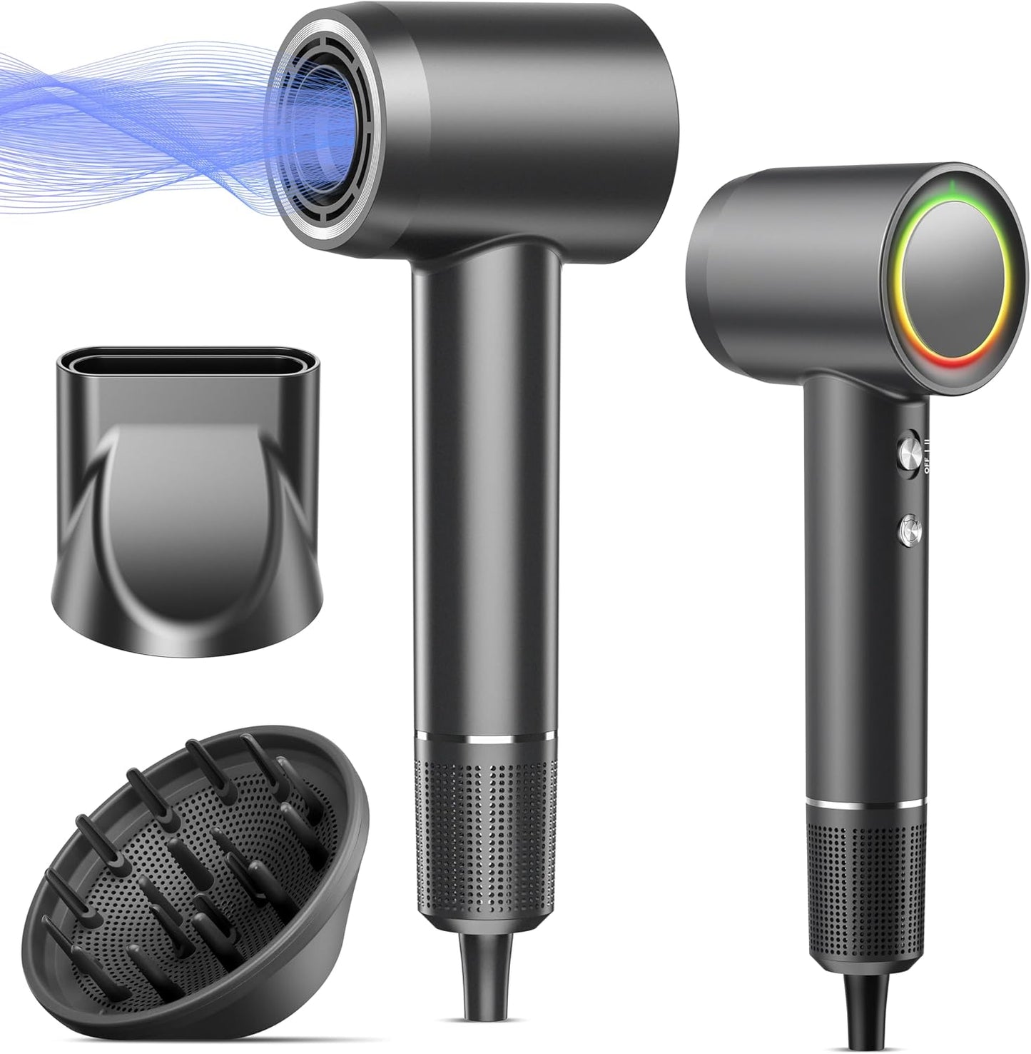 Secador de pelo, 160000 rpm, secador de pelo iónico profesional de...