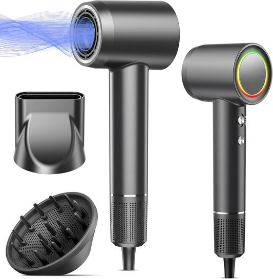 Secador de pelo, 160000 rpm, secador de pelo iónico profesional de...