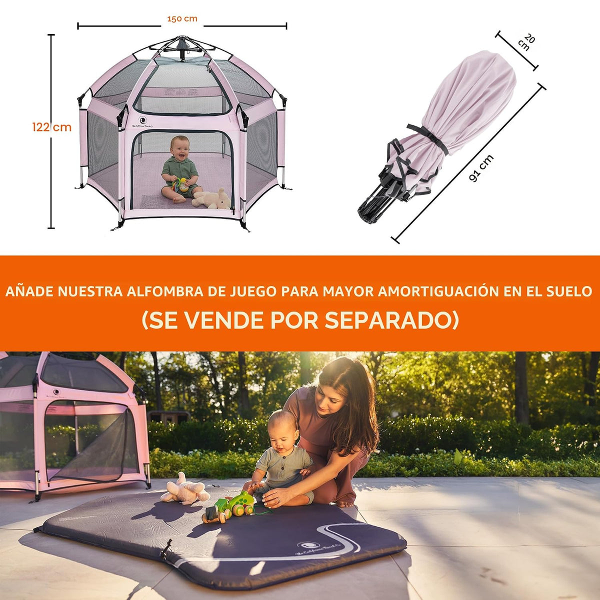 Pop 'N Go - Corralito para bebés, Pack N Play, toldo, tienda de...