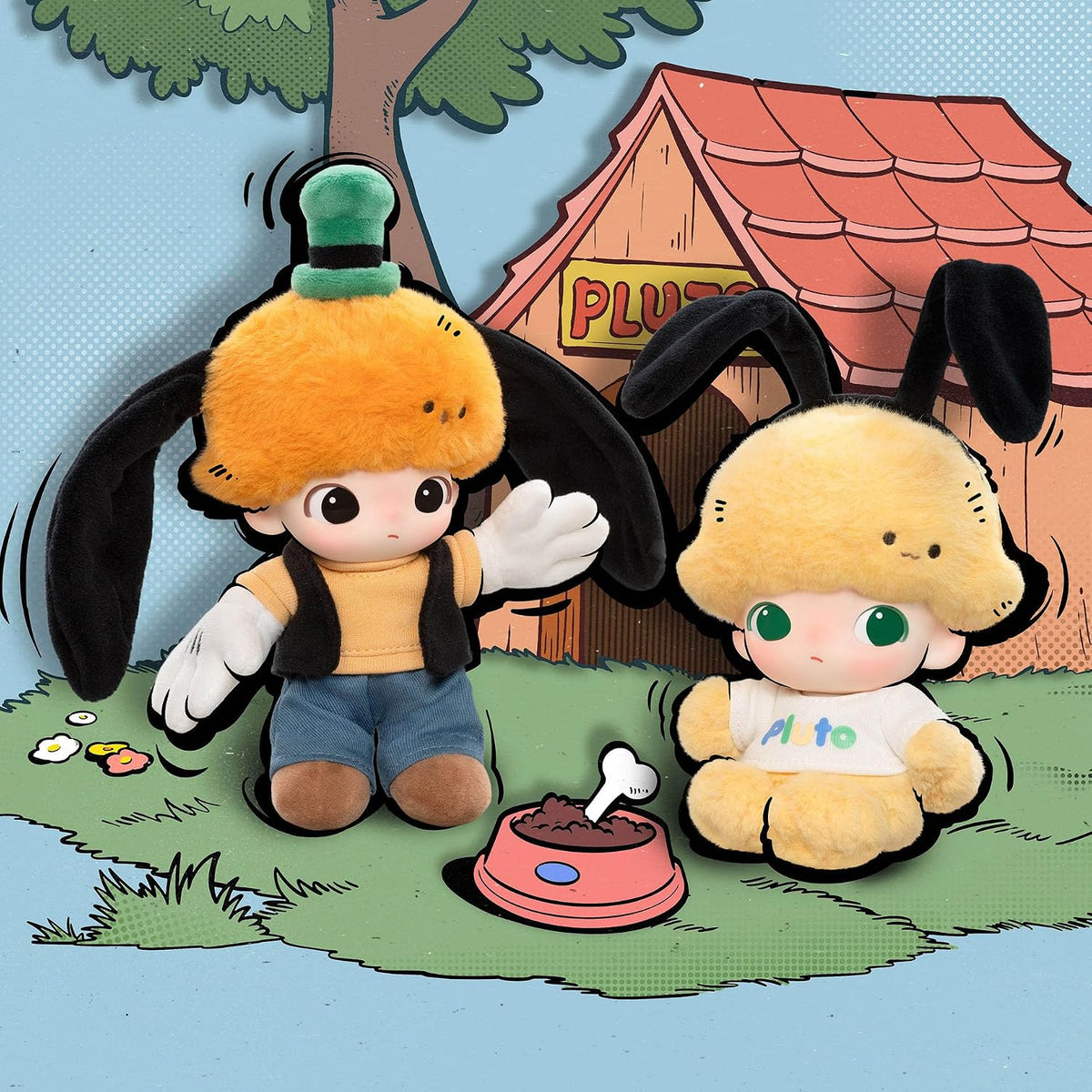 POP MART DIMOO WORLD × DISNEY Series - Llavero de Peluche de Vinilo...