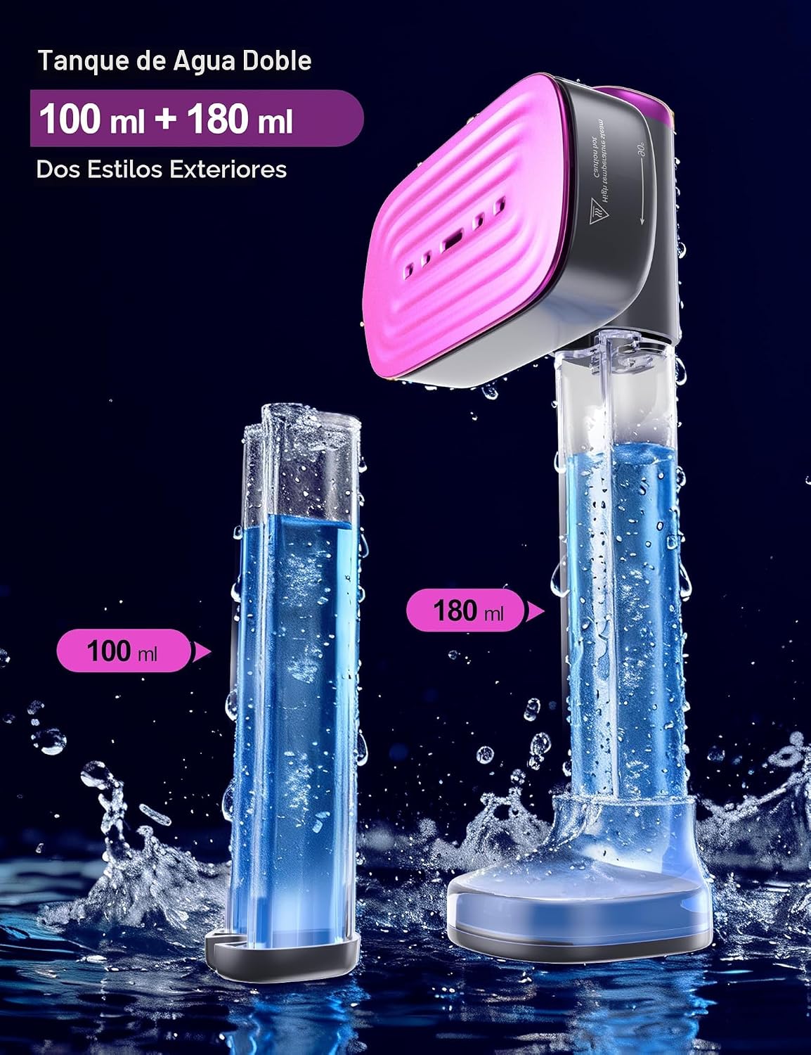 Sundu Vaporizador de viaje para ropa, vaporizador portátil de mano,...