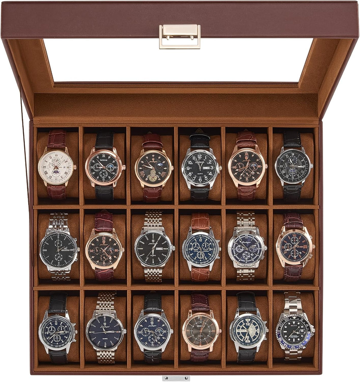 ProCase Caja de Reloj para Hombres, Organizador de Caja de Reloj de...