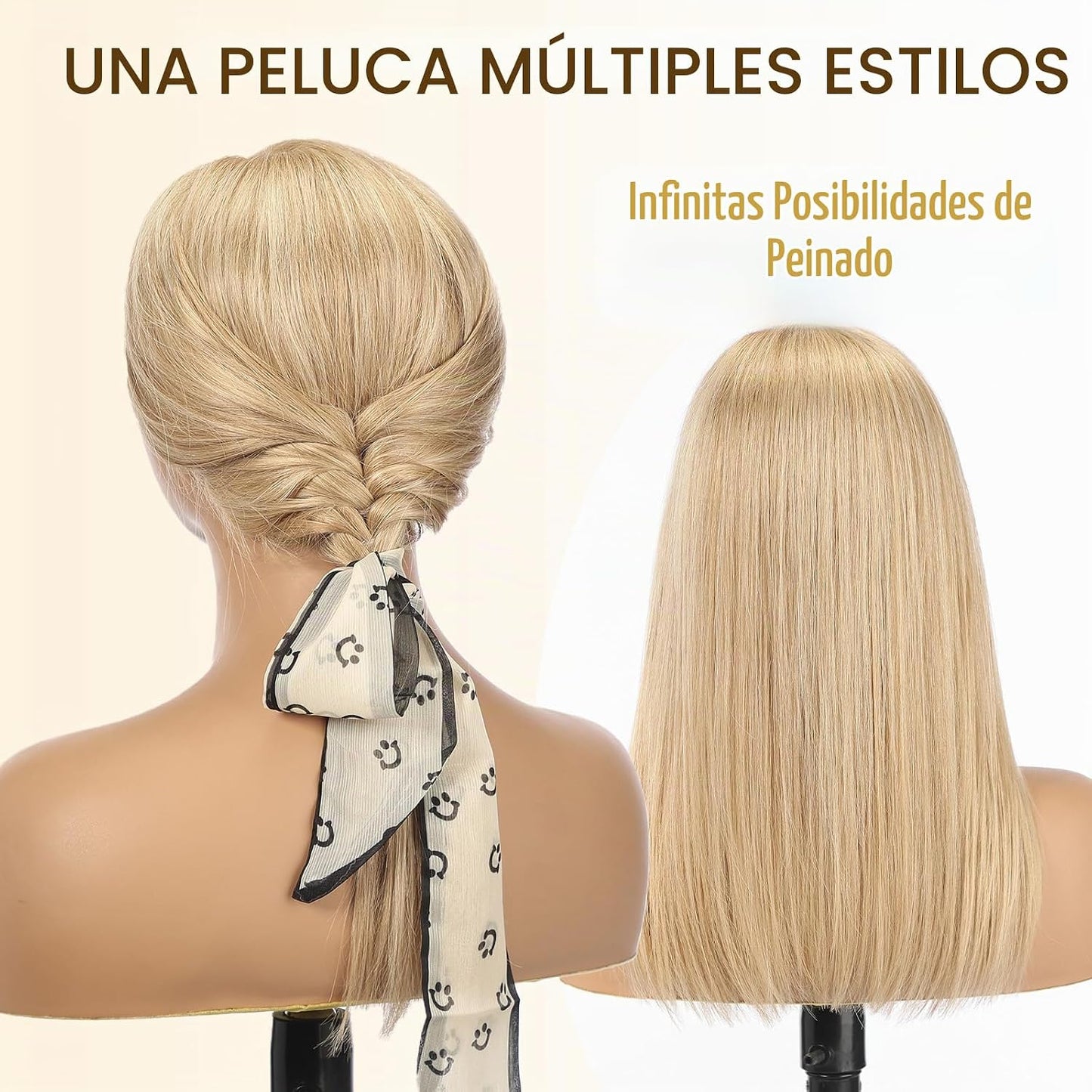 Wear but free KKU - Pelucas de cabello 100% humano para mujer, pelu...
