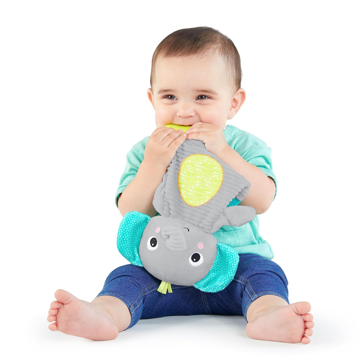 Bright Starts Snuggle &amp; Teethe - Juguete de peluche para dentic...