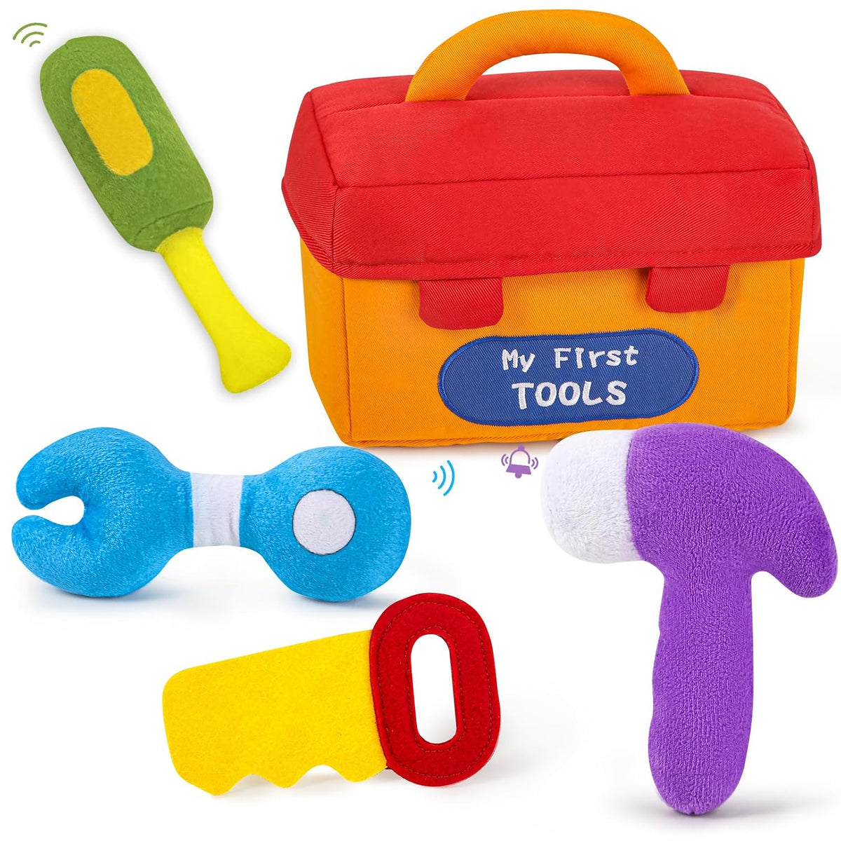 My First Tools Baby Toys Juego de herramientas sensoriales de felpa...