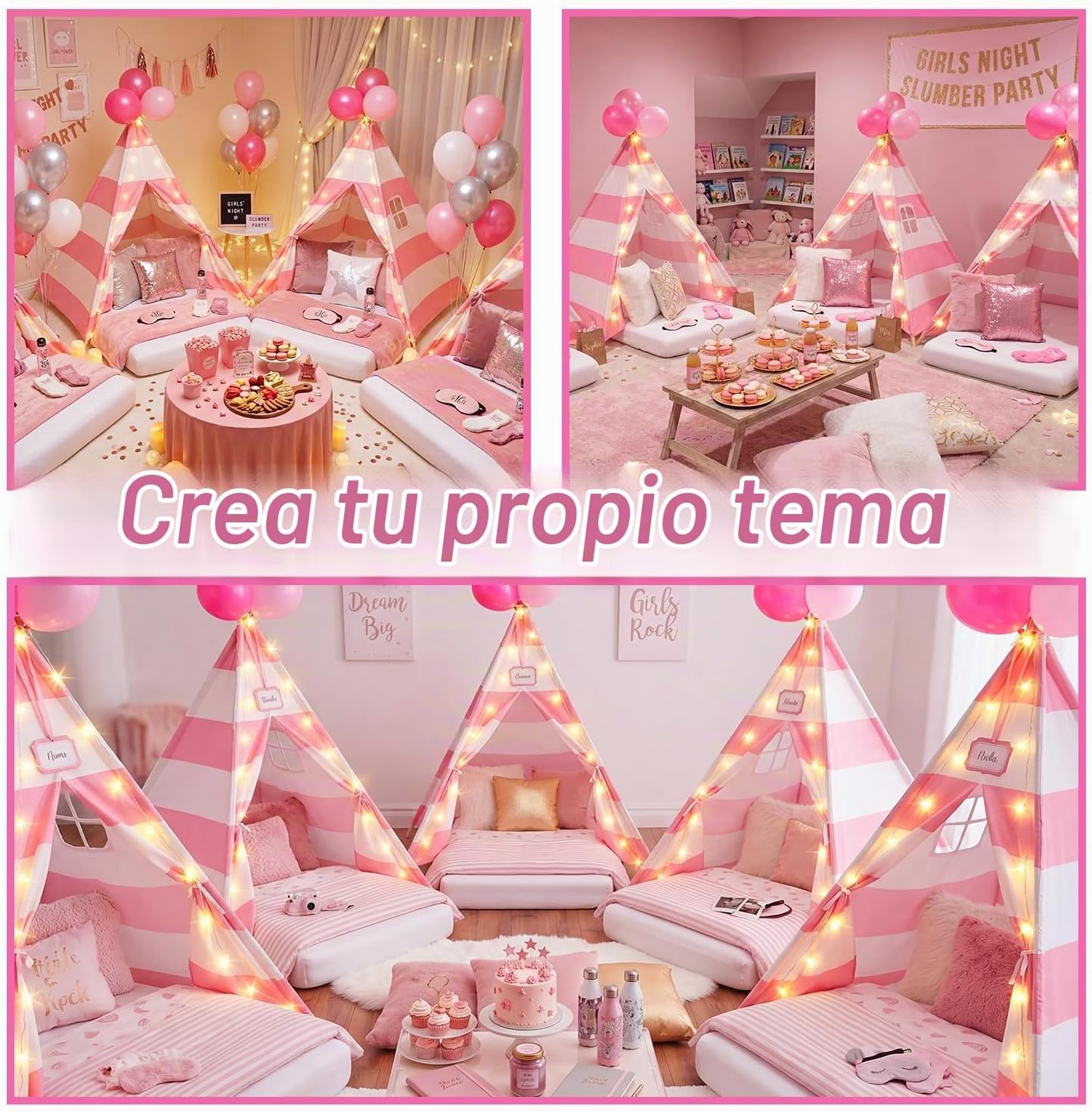 Lemosae Paquete de 2 Tiendas de Campaña Teepee para Niños con Colch...
