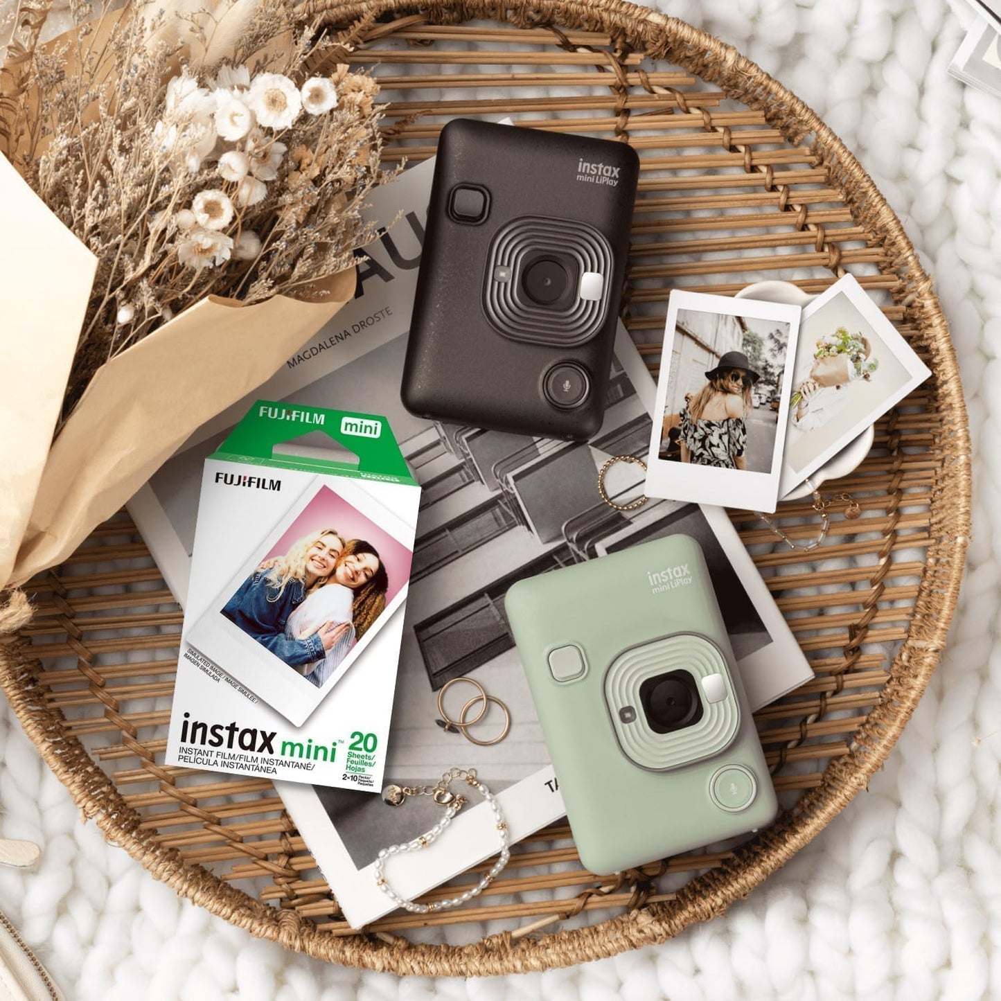 Fujifilm Película instantánea Instax Mini, 40 disparos (10 hojas x...