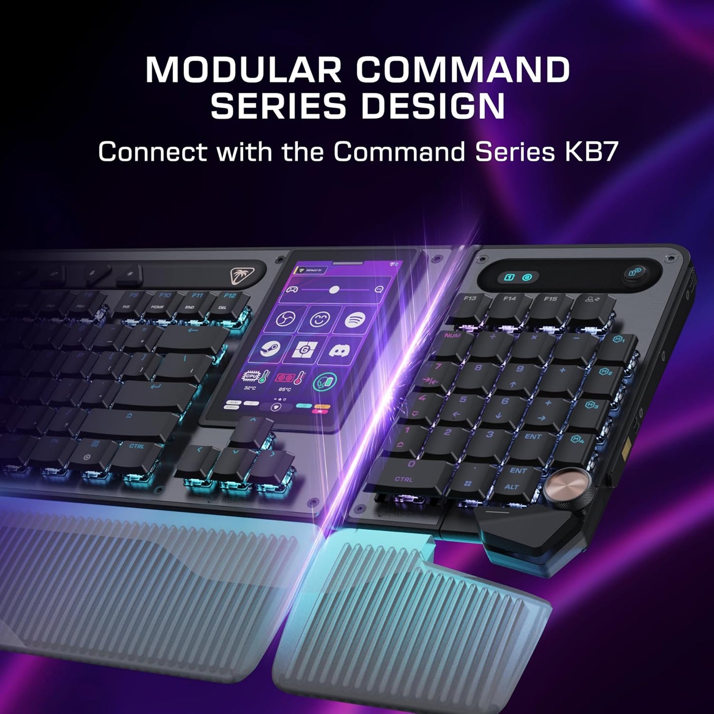 Turtle Beach Command Series KP7 - Teclado para juegos - Diseño prog...