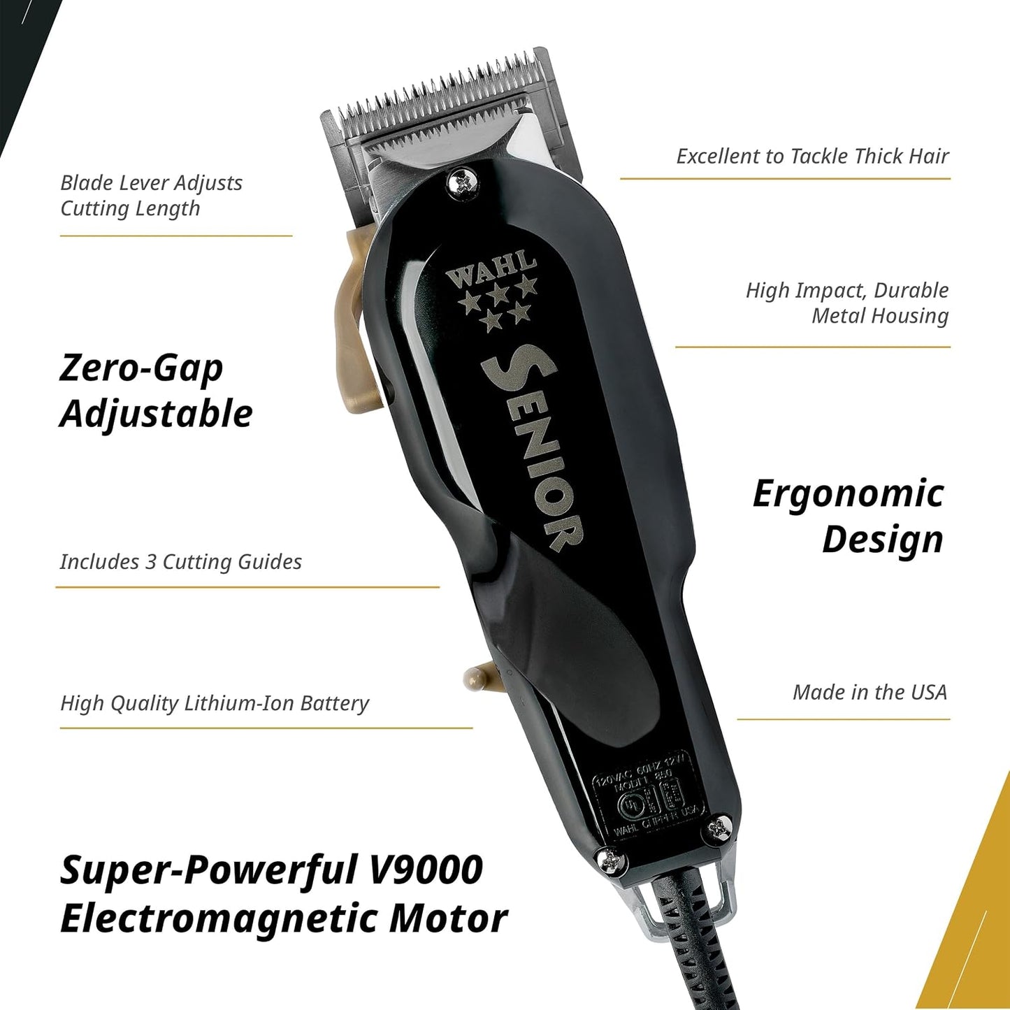 Wahl Professional Cortadora con cable superior de 5 estrellas, moto...