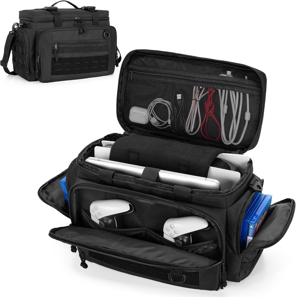 PGmoon Funda de transporte táctica compatible con consola PS5 | Bol...