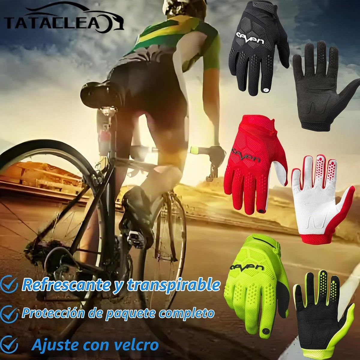 Guantes de motocicleta con pantalla táctil TATACLEA para hombres y...