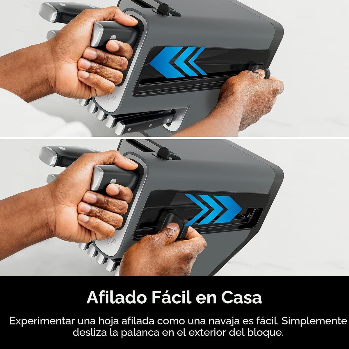 Ninja Juego de cuchillos, afilador de cuchillos, juego de bloque de...