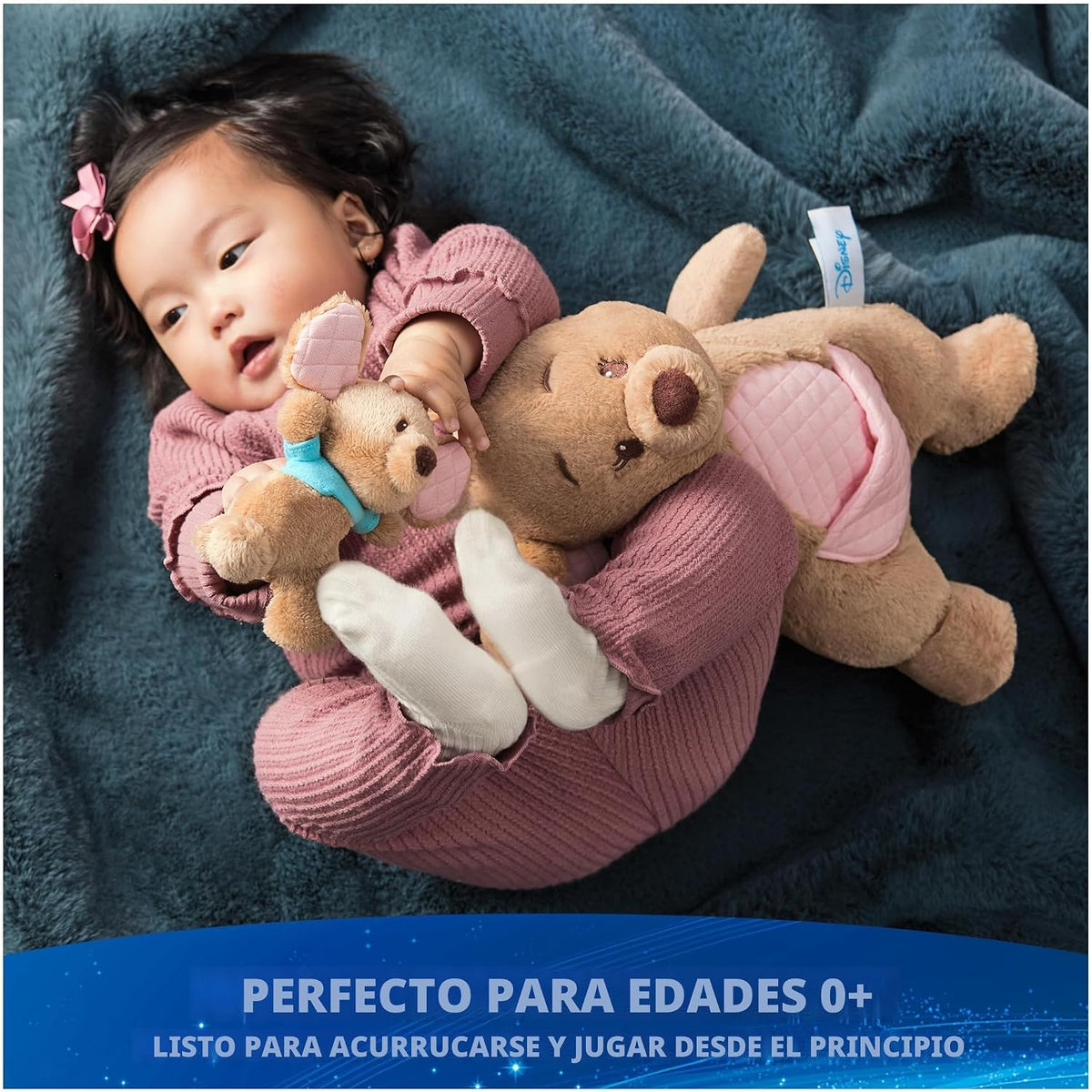 GUND Disney Winnie the Pooh Oh So Snuggly Kanga &amp; Roo - Peluche...