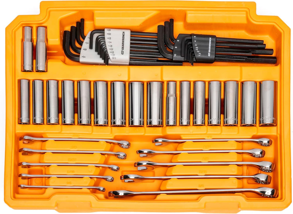 GEARWRENCH - Juego de herramientas mecánicas de 232 piezas, 72T, 6...