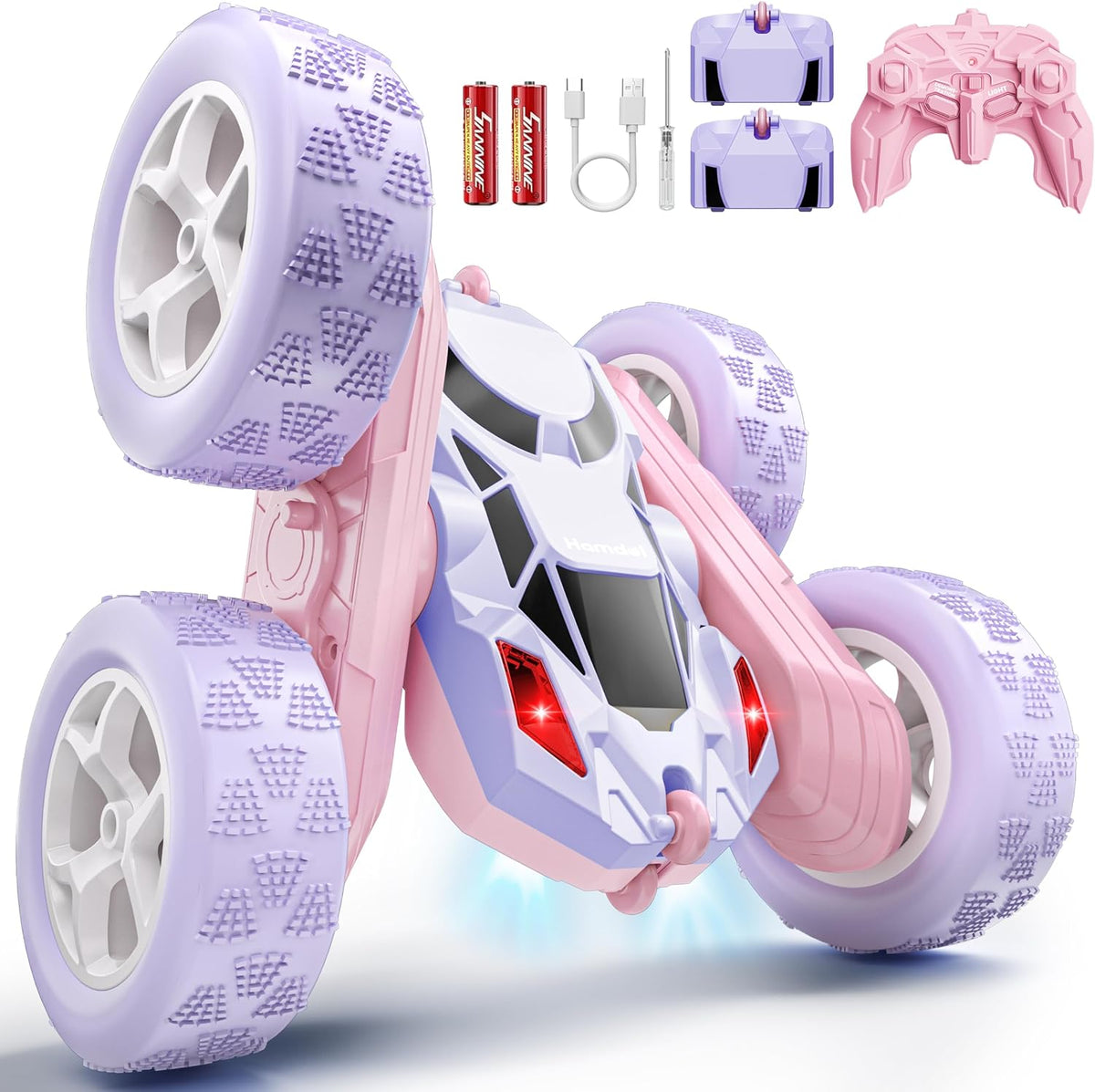 Hamdol Auto a control remoto para niñas, vehículo de control remoto...