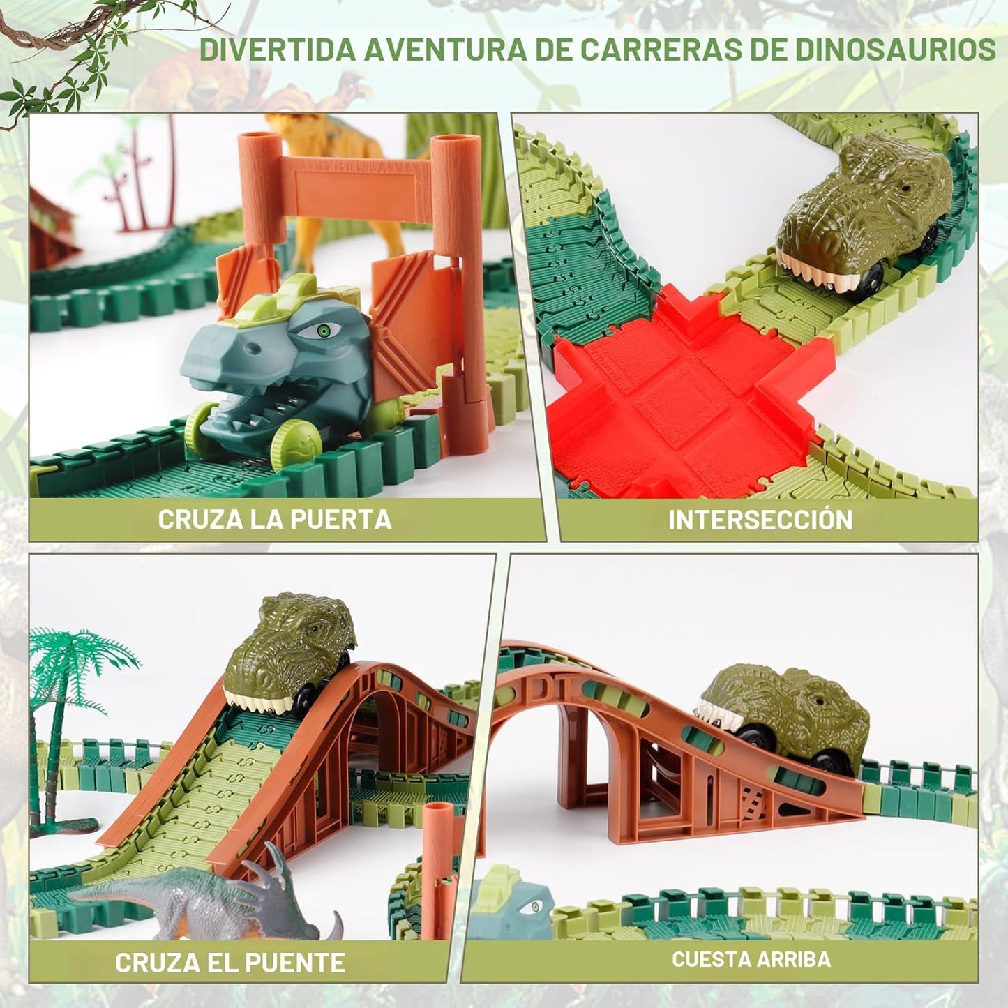 GIAT Juguetes de Pista de Dinosaurios - Los Mejores Regalos de Cump...