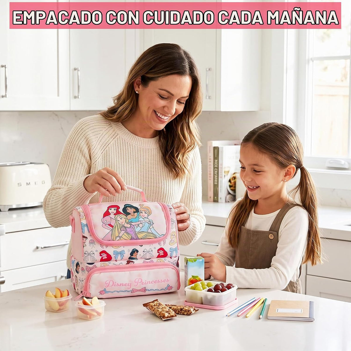 Get Trend Disney Princess Girls Bolsa de almuerzo aislada para la e...