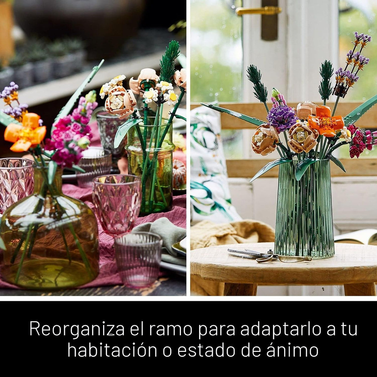 LEGO Botanicals Juego de Construcción Ramo de Flores - Flores Artif...