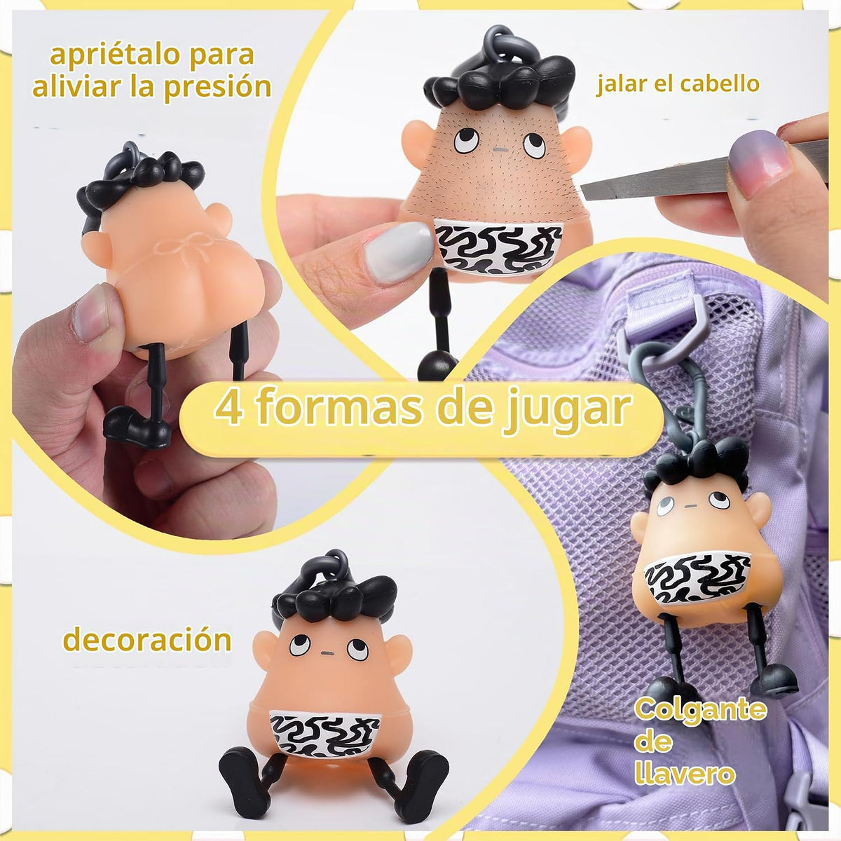 Juguete de dedo para aliviar la piel súper para personas que se arr...