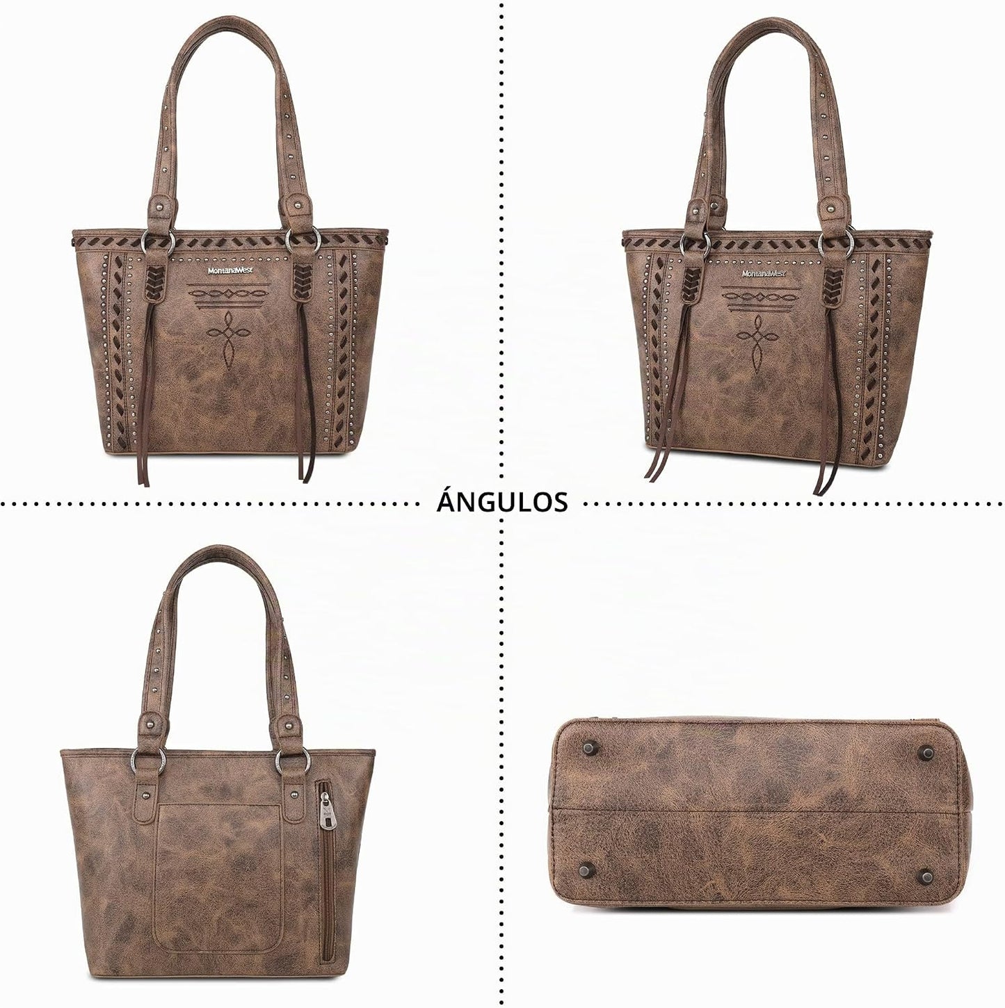 Montana West - Bolso tote de colección espiritual estilo western pa...